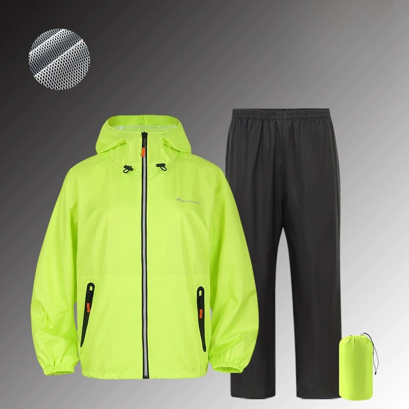 Cycling Gear Men - Completo Impermeabile Riflettente per Ciclismo e