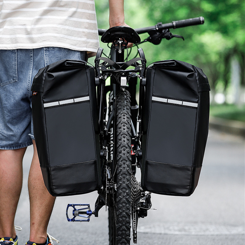 Cycling Gear Shelf - Borsa laterale per bicicletta, portapacchi posteriore