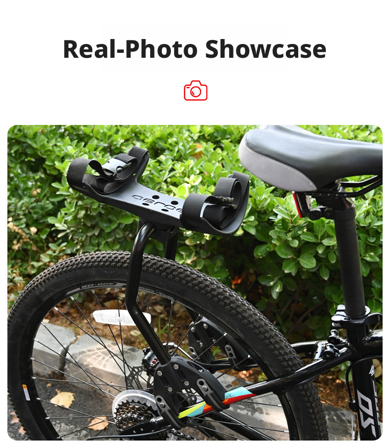 Cycling Gear Shelf - Portapacchi Posteriore per Bicicletta a Sgancio